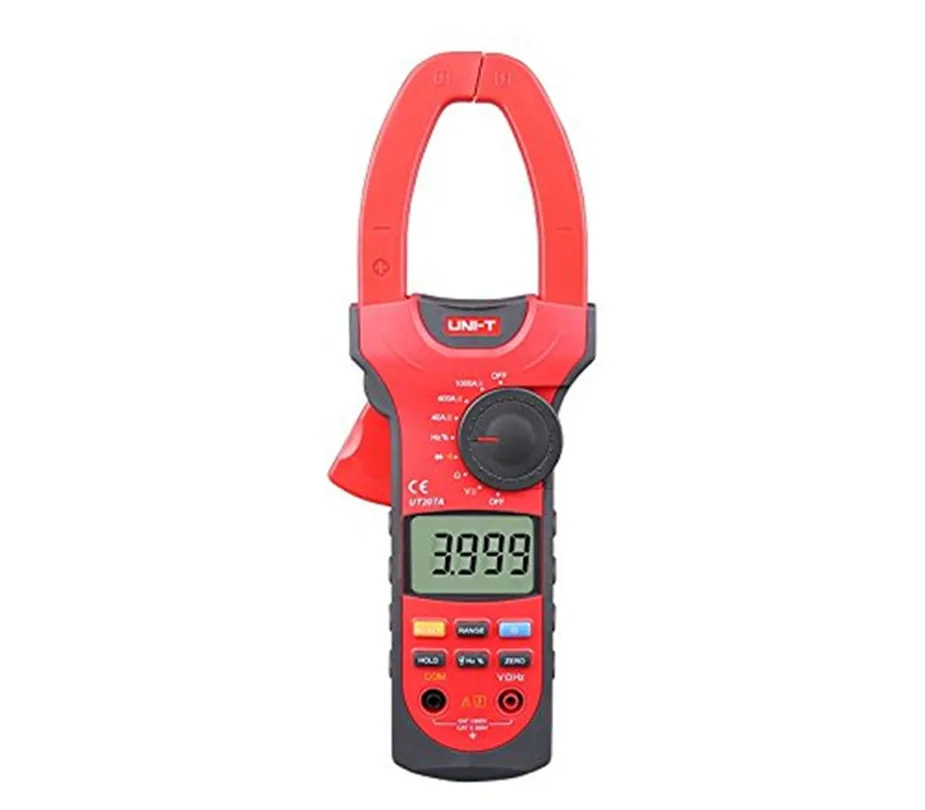

UNI-T UT207A 1000A Digital Clamp Meters Frequency Measure Multimeter Auto Range Capacitance Resistance