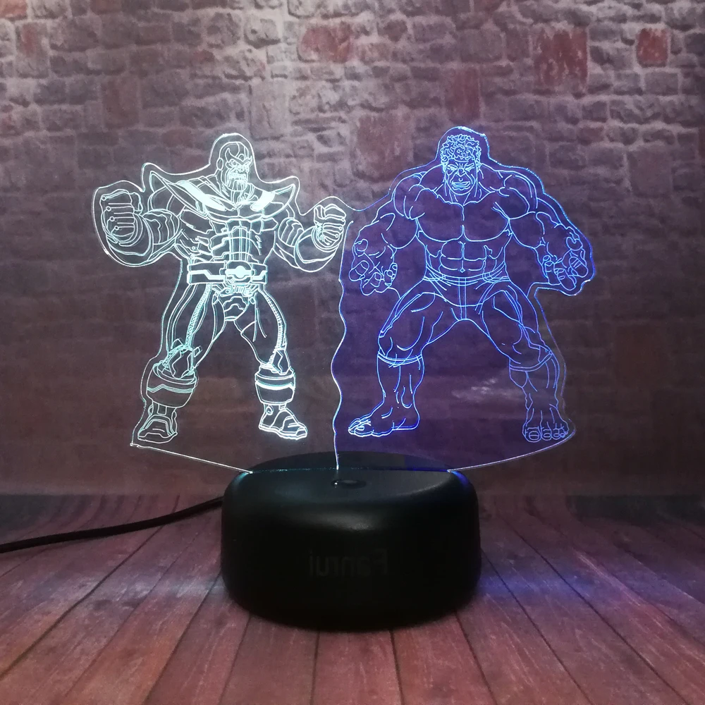 Marvel Legends двойной цвет Супергерой Халк большой злодей танос 7 цветов изменение
