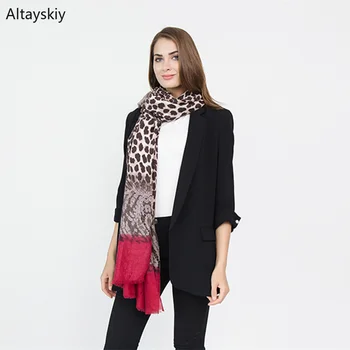 

Scarves Women Elegant Leopard Printed Lace Royal Tassel Long Shawl Scarf European Style All-match Trendy Womens Wraps Retro Chic