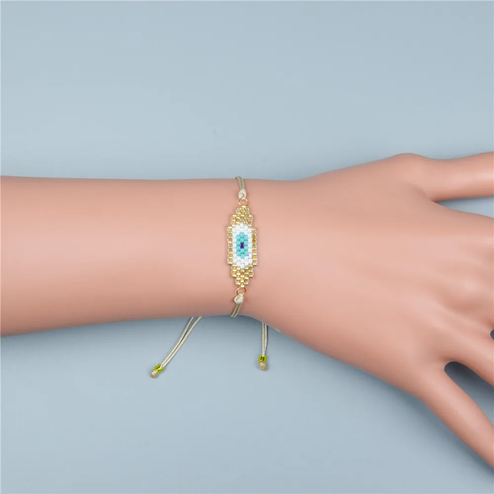 Go2boho MIYUKI сглаза браслет аксессуары кисточкой браслет для женщин Pulseras Mujer Moda ювелирные изделия ручной работы Япония пластиковые бусины