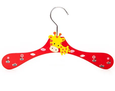 Hangerworld животные мультфильм деревянная вешалка для одежды для детей(30 шт./лот - Цвет: red