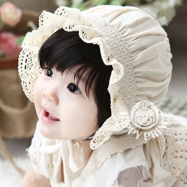 

Factory Price Newborn Baby Girls Cotton Hats Sun Cap Bonnet Infants Toddler Sunhat Beanies 0-8 Month