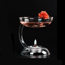 Арамис прозрачный стеклянный двухэтажный подсвечник, романтичный прозрачный светильник, обеденный стол, аксессуары для свечей