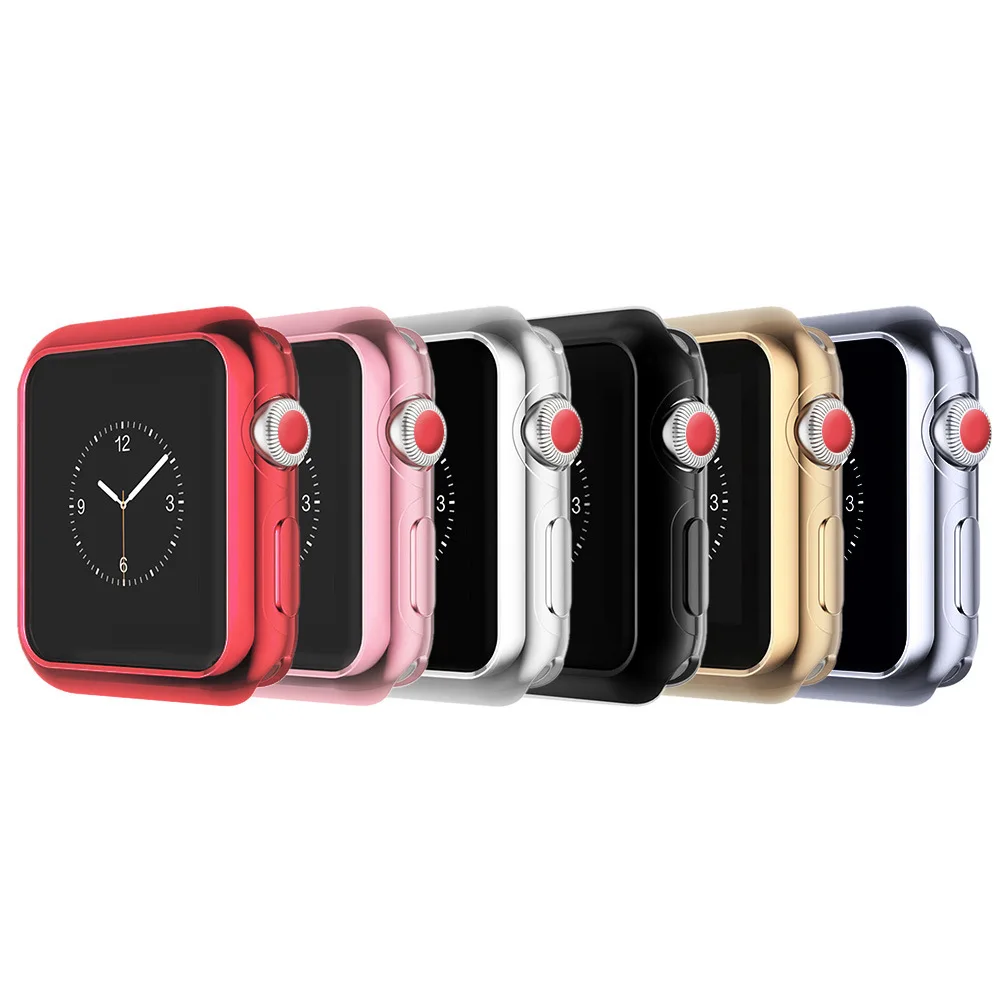  For Apple Watch Series 2/3 TPU Scratch-resistant Flexible Soft Case Slim Lightweight Protective Bumper Cover iWatch Accessories