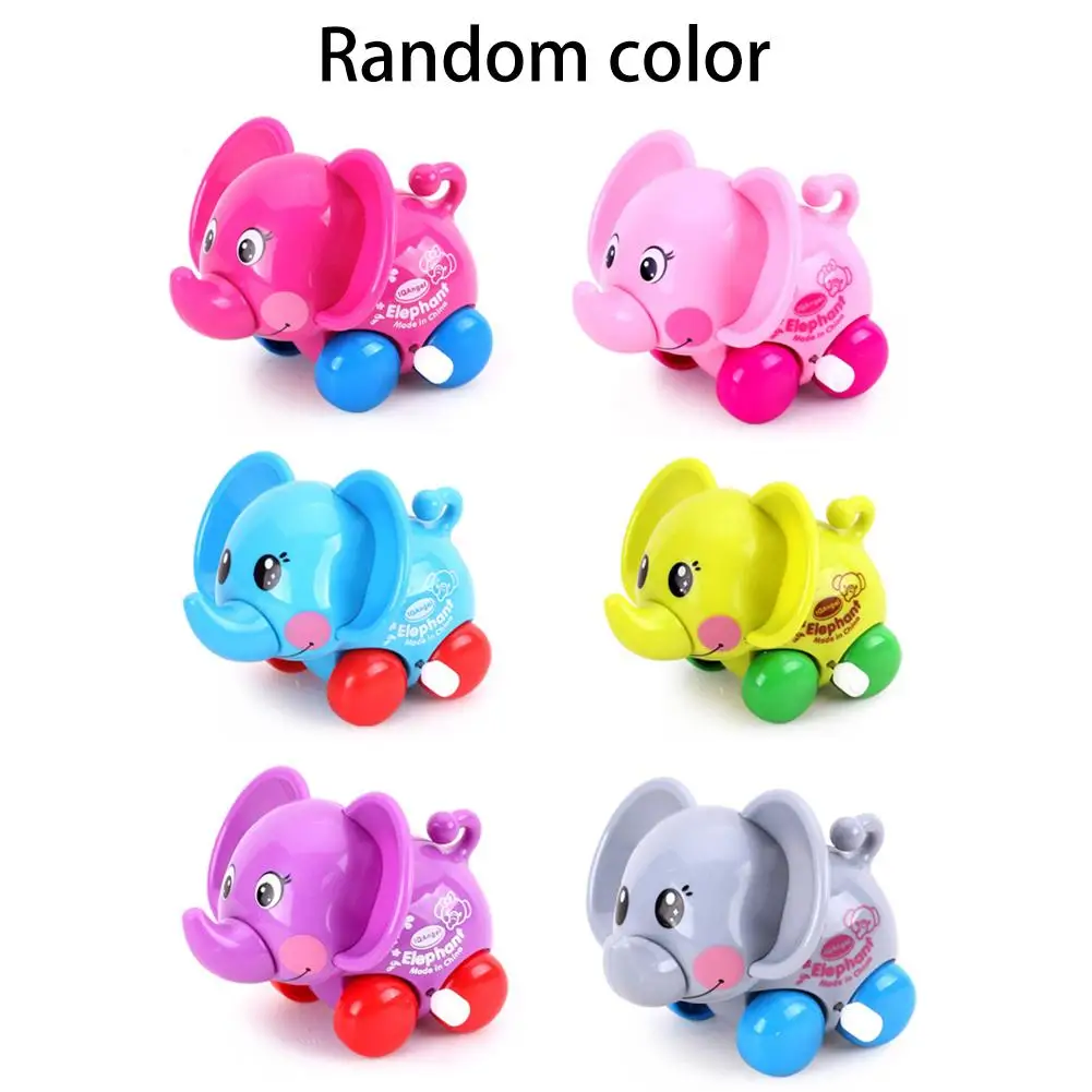 Super cute Cartoon Elephant Wind up Spring Small Car Random Color Deliveryin Wind Up Toys from