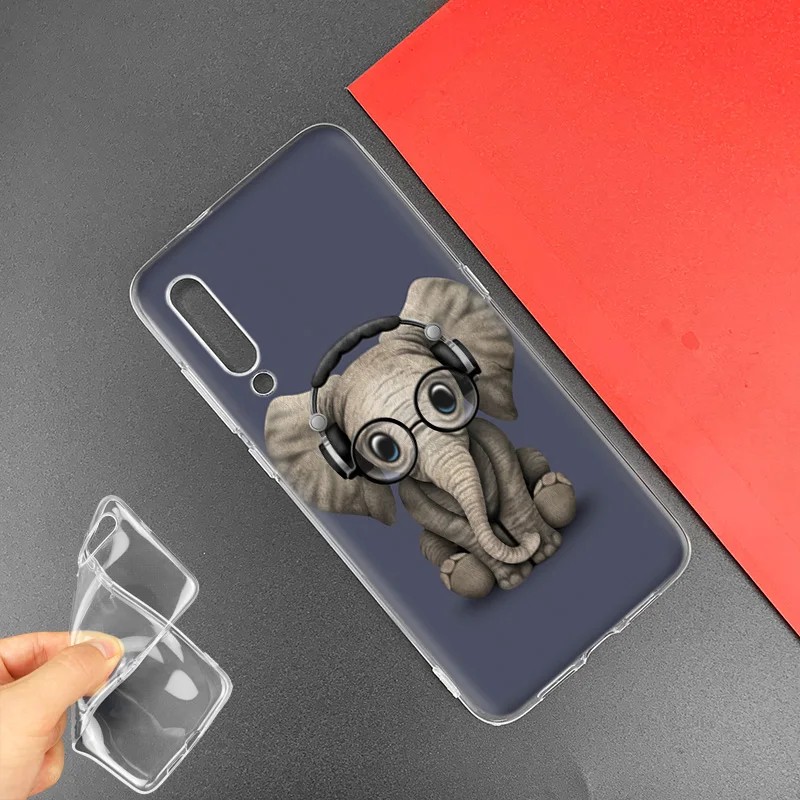 Чехол с милым слоном для Samsung Galaxy A50 A70 A80 A60 A40 A30 A20 A10 M30 M20 M10 A6 A8 Plus A5 A7 A9 2018 чехол