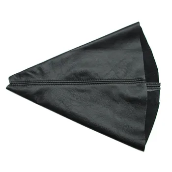 

manual gear shift stick shifter knob Dust-proof cover gear shift collars real leather for Peugeot 307 308