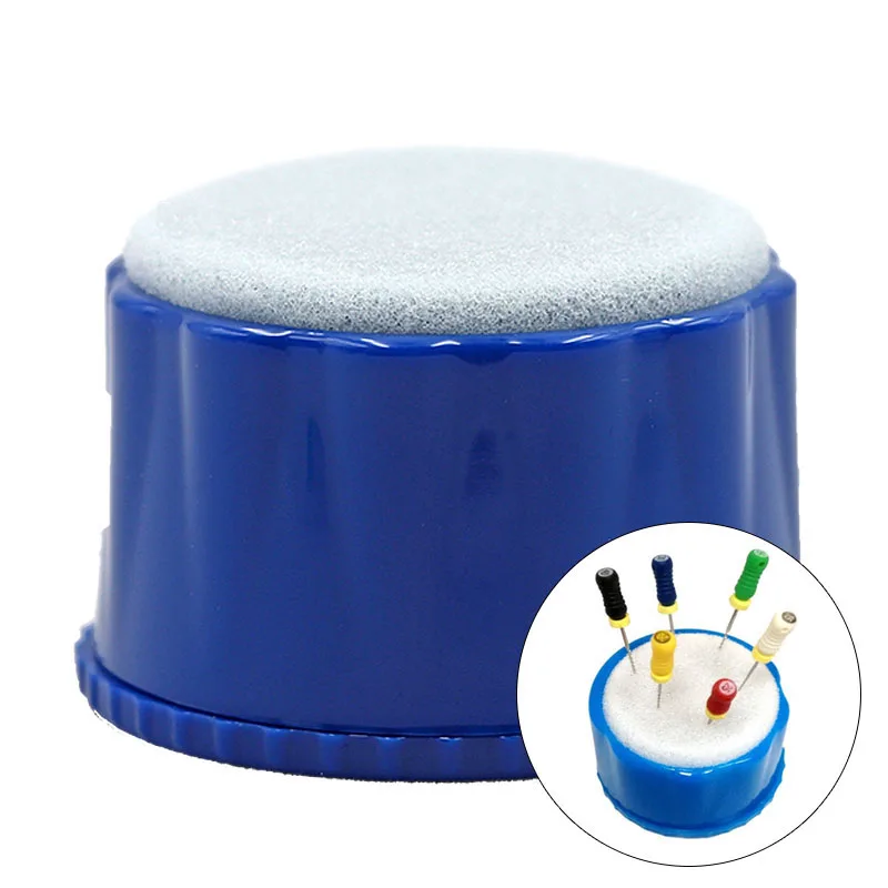 

1pc 3 Sizes Dental Equipment Stand Cleaning Foam Endo File Drills Block Holder Wtih Sponge Round Autoclavable Dentist Products
