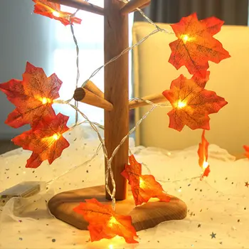 

3M Maple Leaf Led Battery Light String Christmas Day Pendant Leaf Light String Garden Party Room Decoration Light