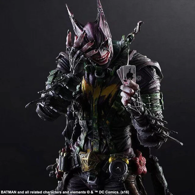 26 см Play Arts KAI Gogues галерея Джокер Бэтмен ПВХ фигурка Коллекционная модель игрушки Рождественский подарок E Packet