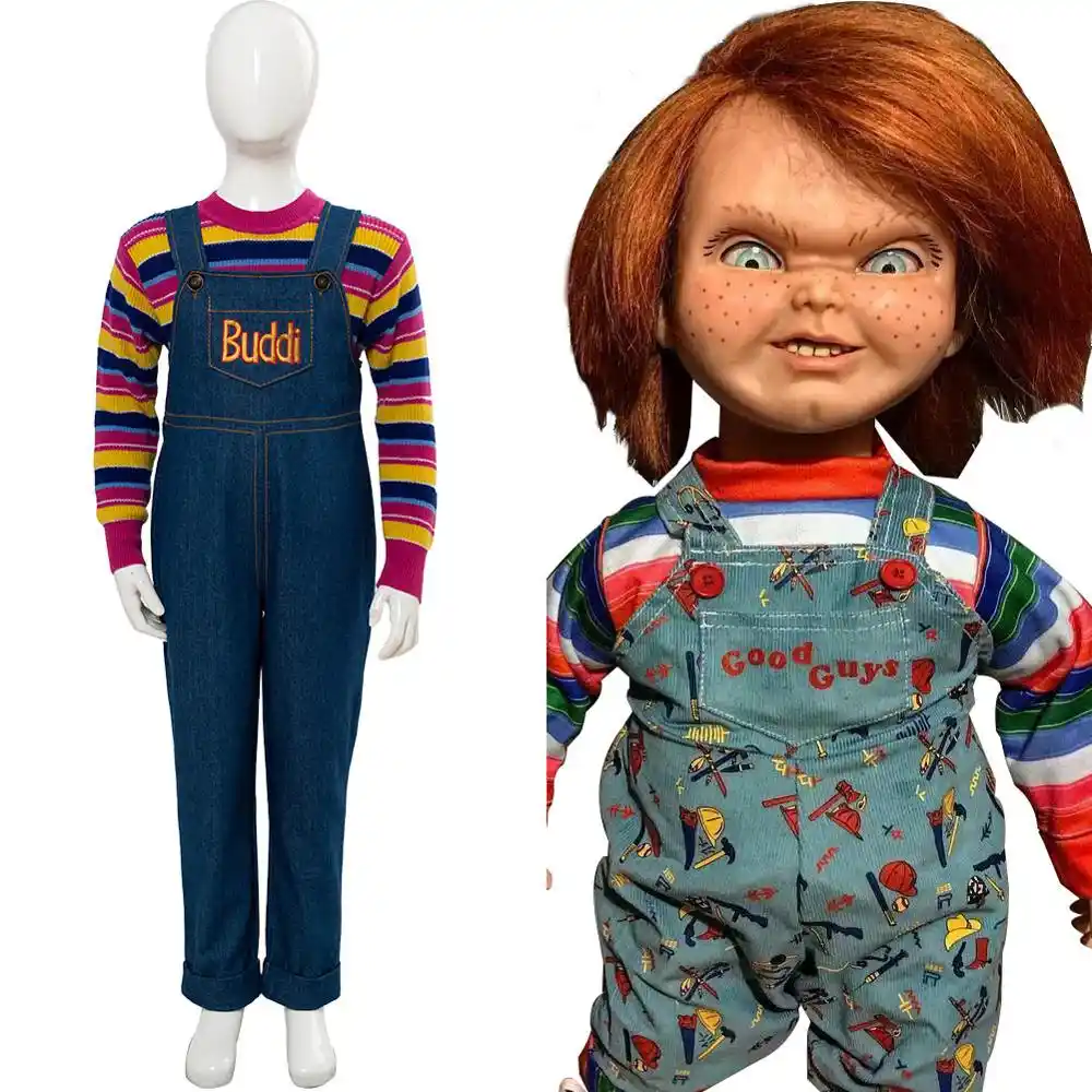 Juego De Ninos Cosplay Disfraz De Chucky Charles Lee Ray Buddi Muneca Para Ninos Fiesta De Halloween Disfraz Para Ninos Cosplay Chicas Aliexpress