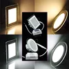 Livraison Gratuite 18 w Rond/Carré En Verre LED Downlight Encastré Panneau Lumineux LED Spot Plafond Bas de La Lumière AC110V 220 v Chaud/Froid Blanc ► Photo 1/6