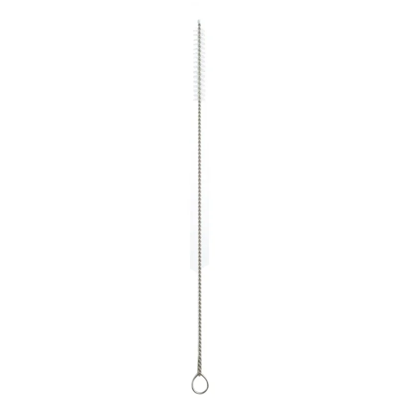Titanio portátil pajas + cepillo limpio titanio curva paja cocina al aire libre Camping potable familia senderismo Regalo De vacaciones paja