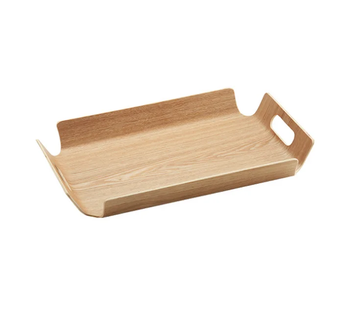 

Wooden Hotel Restaurant Storage Trays Japanese Style Household Baking Bread Tray Creative Fruit Snack Tray Dinner Plate Z583