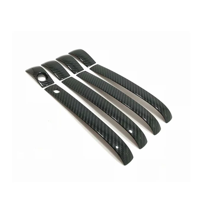 Pcmos nuevo manijas de puerta Exterior 8 piezas ABS de fibra de carbono partes de Exterior para Jeep Grand cheroki 2014- 2015-2016-2017-2018