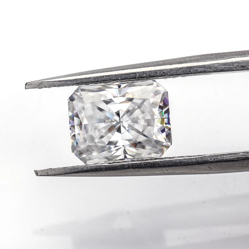 

Off-white gh color moissanites 7x9mm Ice crushed Radiant cut moissanites loose gems stones for jewelry making