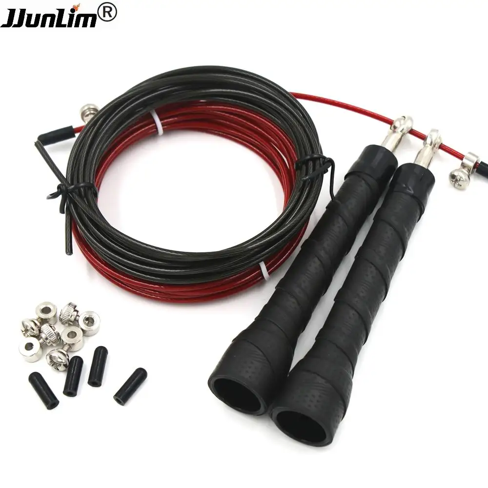 Jump Rope +Spare Rope & Screw Metal Bearing Anti Skid Skipping Rope ...