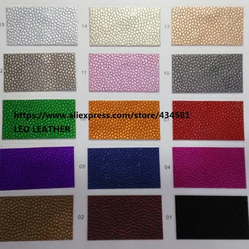 

P1019 Embossed Caviar Grain Leather, Metallic Finishing PU Leather, soft touch leather for DIY handbags and shoes PL008