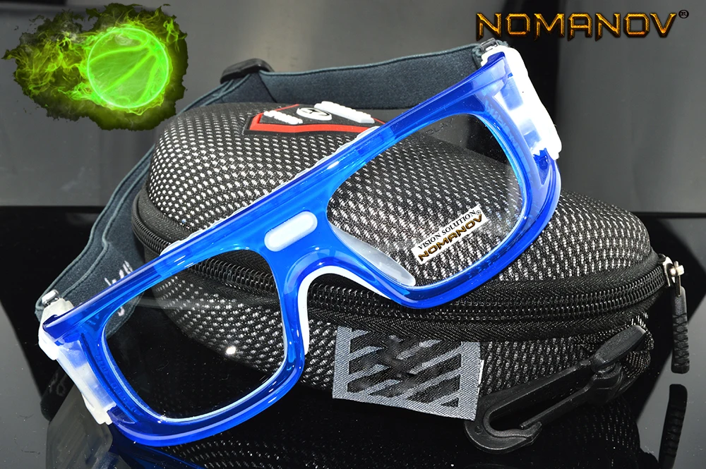 = NOMANOV BRAND= Blue Outdoor Professional Basketball Glasses Football