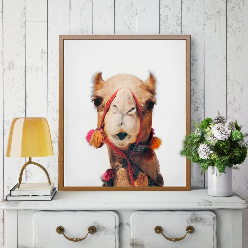 Camel Art Poster Home Decor
