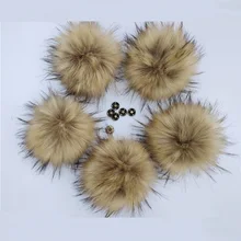 5 штук в партии большой 15 см Природа искусственного меха, Меховые помпоны утепленное пальто с мехом искусственный полиэстер ботиночки с помпончиками акриловыми помпонами для зимние трикотажные шапки шапочки