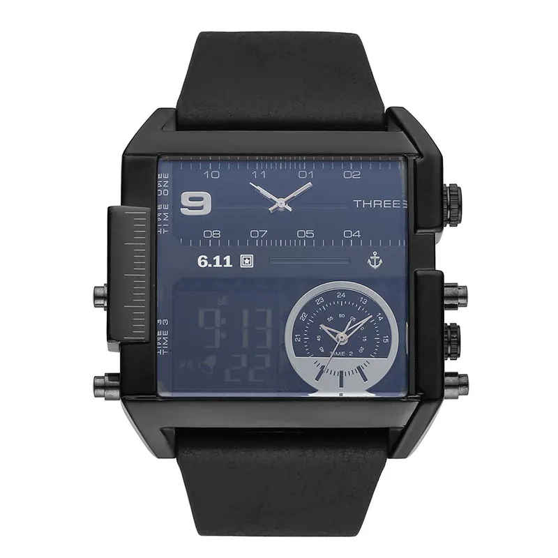 

Top Luxury Brand 6.11 Men Military Waterproof LED Sport Watches Men's Clock Male Analog digital Wrist Watch relogio masculino