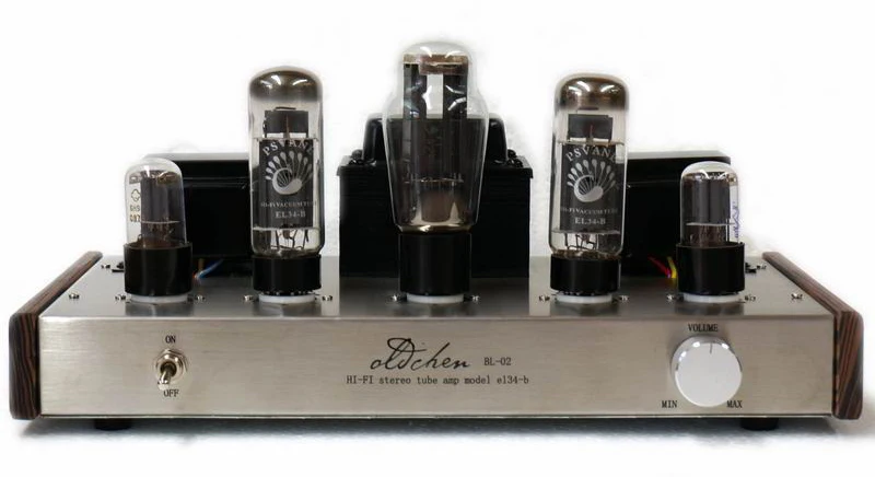 

LaoChen EL34 Tube Amplifier HIFI Single-ended Class A Oldchen handmade scaffolding Amp