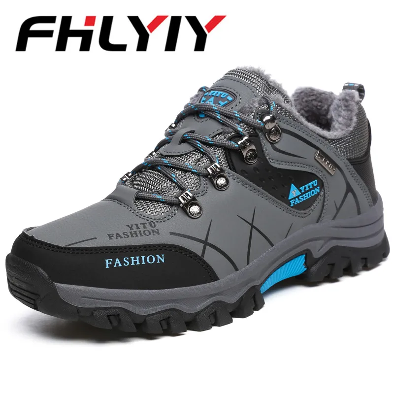 

High Quality Plus Size Mens Shoes New Autumn Winter Brand Outdoor Mens Sport Cool Plush Warm Boots Bota Masculina