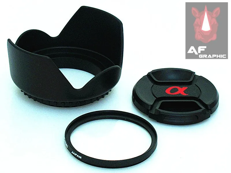 FK19 Lens Hood + Lens Cap + UV Filter for Sony DSC HX300 HX300 DSC