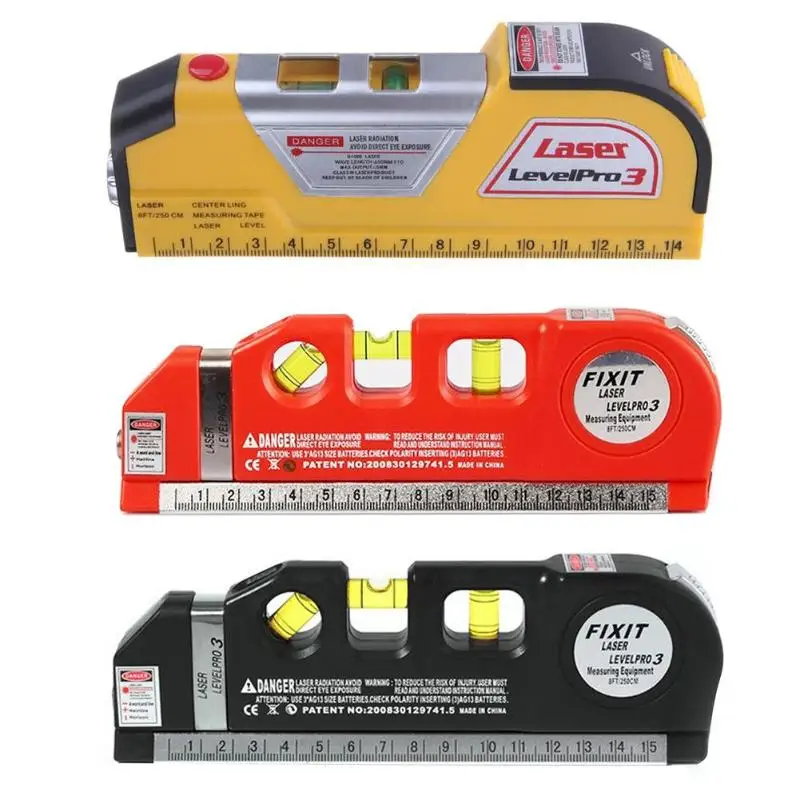 Infrared Laser Level Ruler Horizontal Meter Tape Scale Multi-functional Measure Instrument Vertical Equipment Measuring Tool