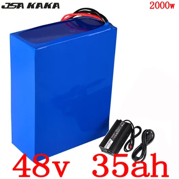 شراء48V 35AH الليثيوم حزمة بطارية 48V 1000W 1500W 2000W بطارية سكوتر كهربائي 48V 35AH الكهربائية دراجة البطارية مع 5A شاحن