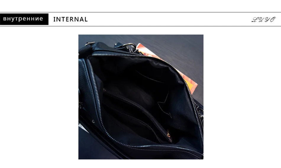 LUYO известный бренд черная заклепка сумка через плечо из искусственной кожи роскошные сумки женские сумки дизайнерские винтажные большие повседневные сумки