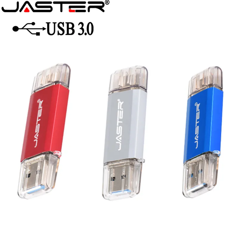 JASTER Горячее предложение тип C 3,1 Порт OTG USB 3,0 флэш-накопитель для Sumsung S8 Plus type C телефонов.(более 20 шт., бесплатный логотип