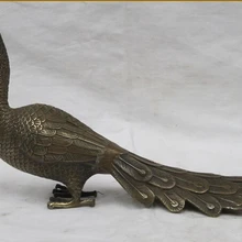 USPS в США S0069 1" Китайская китайская Бронзовая статуя павлина птицы фэншуй