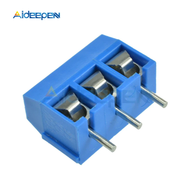50pcs KF301-2P 2 Pin Plug-in Screw Terminal Block Connector 5.08mm AHS 