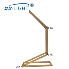 Современная мода Алюминиевый металлический светодиодный настольная лампа с регулируемой яркостью защита глаз лампа для чтения перезаряжаемая Складная офисная настольная лампа