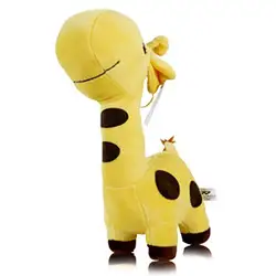 Новый 1x25 см Симпатичный плюшевый жираф мягкие формы животных палец куклы игра для детей игрушка в подарок рассказом желтый