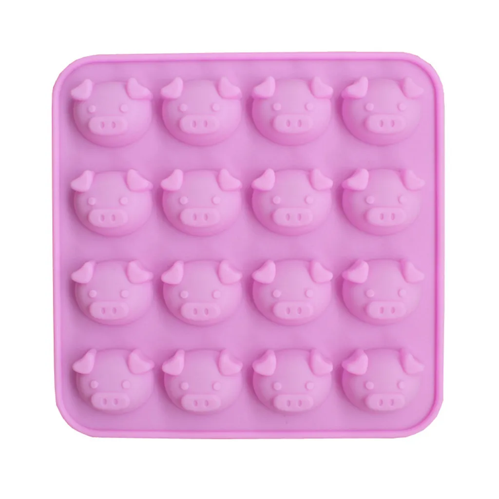 

2019 ART Pig Silicone Mould Mold Chocolate Candy Gummy Maker Ice Jelly Tray convenient and practical ART household items Tool