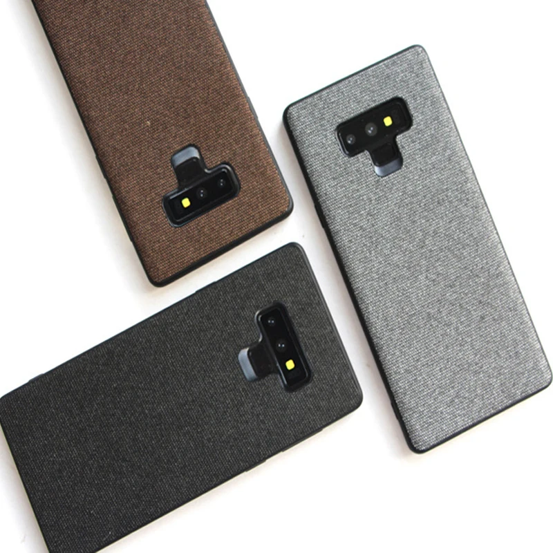 

FOR Samsung note9 mobile phone shell canvas protective cover suede all-inclusive anti-fall shell tpu soft edge