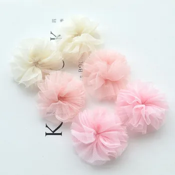 

10pcs 5cm round mesh clothes patches applique embroidery fabric sew on patch fashion clothing bags decoration patch