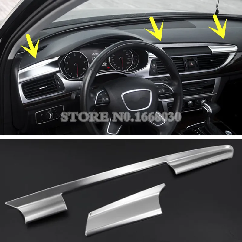 Us 21 75 22 Off Interior Center Console Moulding Trim Cover 2pcs For Audi A6 S6 2012 2018 In Interior Mouldings From Automobiles Motorcycles On