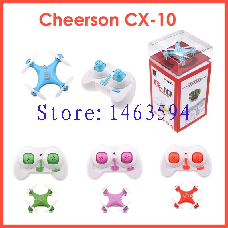 Cheerson CX-10 CX10 2.4G RC квадрокоптер игрушка геликоптер 4 канала мини геликоптер