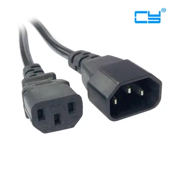 

6ft 1.8m Male to Female PC Power Extension Cord Cable Wire IEC320 C13 to C14