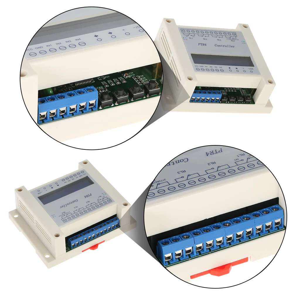 DC6 40V 4 канальный 99программируемые шаги Цифровой Реле времени контроль таймера