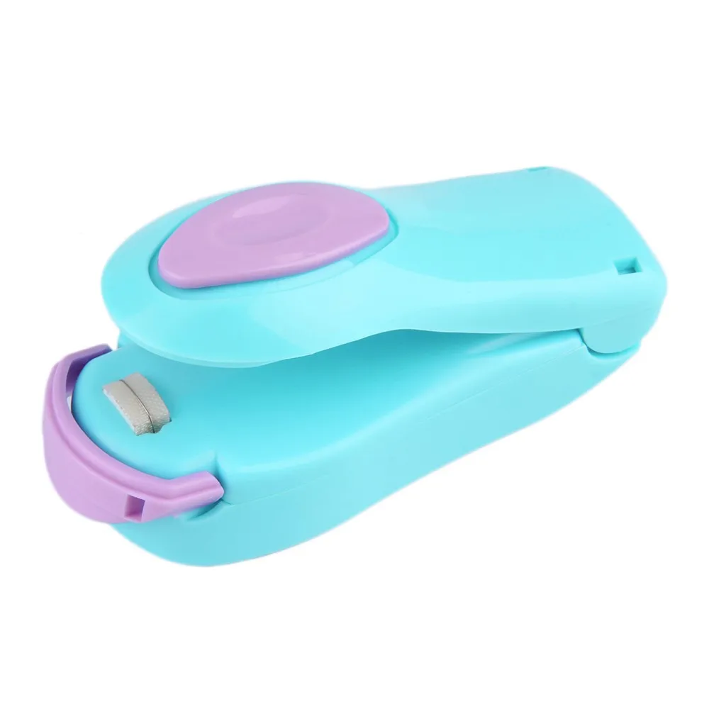 Useful Blue Mini Portable ABS Handheld Heat Sealing Machine Plastic Bag Sealer Seal Tool Store Stylish Kitchen Tools