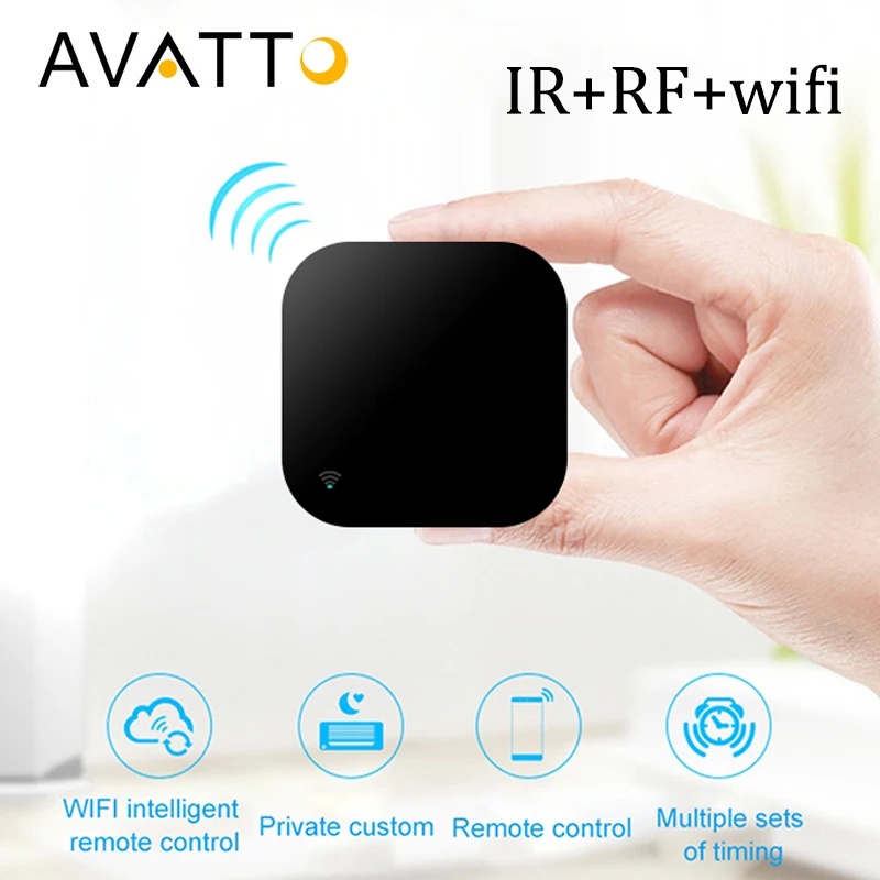 

AVATTO S06 Mini Smart Home Automation 2.4G WIFI+IR+RF with Alexa,Google home Voice Intelligent Universal Remote Controller