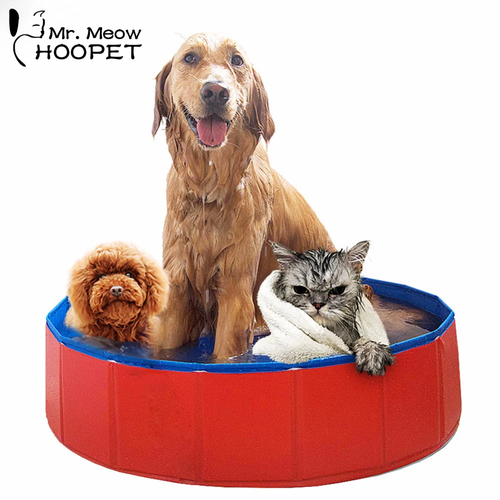 

Hoopet Folding Pet Dog Cat Swimming Pool PVC Bathing Tub Bathtub Large Dogs Bath Pool Collapsible Pets Pool Cats Kitten Washer