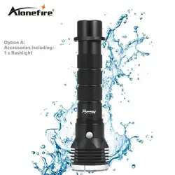 Alonefrie dv33 CREE XM-L2 светодиодный фонарик Дайвинг 26650/18650 факел Подводные Водонепроницаемый Подводное Фонари Diver факел