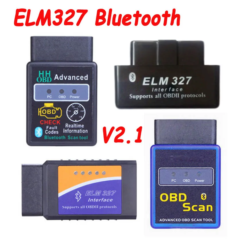 Автомобильный сканер кодов ELM327 ELM 2019 V2.1 супер мини с Bluetooth OBD2 поддержка протокола