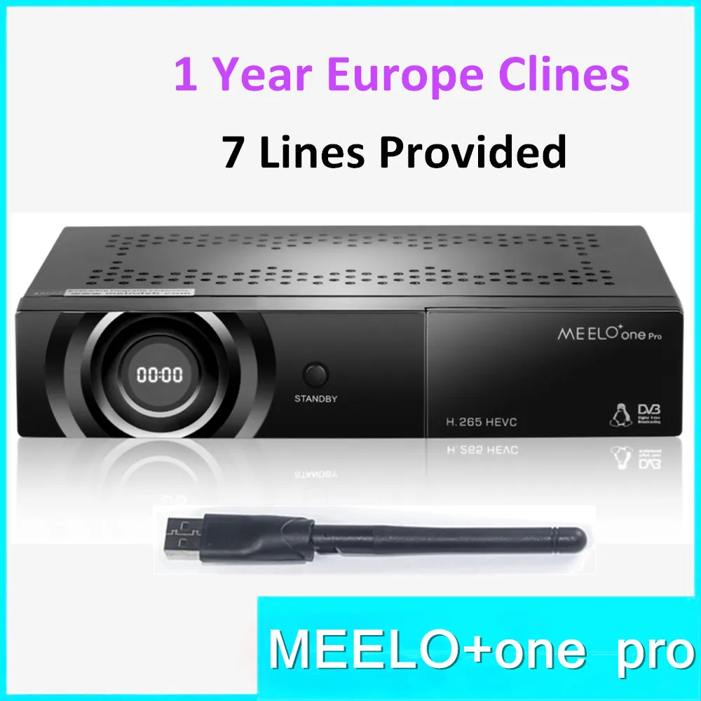 MEELO+ONE PRO 1080P Full HD DVB-S2 Satellite Receiver H.265/HEVC/AVC Linux Sat Receptor Support Cccam IPTV YouTube M3U NewCam MEELO+ONE PRO 1080P Full HD DVB-S2 Satellite Receiver H.265/HEVC/AVC Linux Sat Receptor Support Cccam IPTV YouTube M3U NewCam